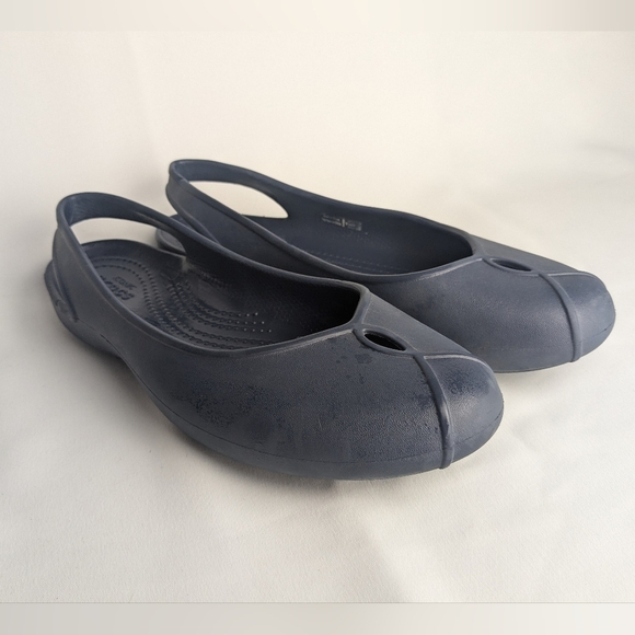 Crocs Olivia II Flat Ballet Women Shoes Size 8 Navy Blue Color - Picture 2 of 8